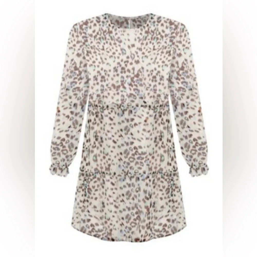 NWT Ann Taylor Loft Shimmer Animal Print Swing Dress XXL - Picture 2 of 7